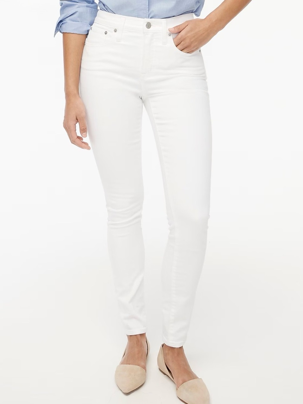 J Crew 9" Mid Rise Skinny Jean In Signature Stretch Ladies 27
